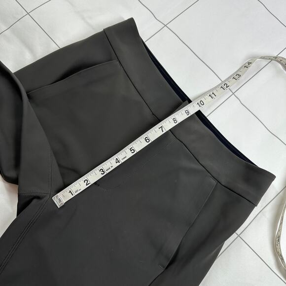 Athleta Pants Womens 2 Arbor Olive Green Stellar Flare Trouser Zip Ankle Commute - Picture 11 of 14